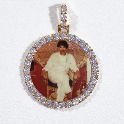3D CIRCLE CUSTOM PICTURE PENDANT SMALL SIZE