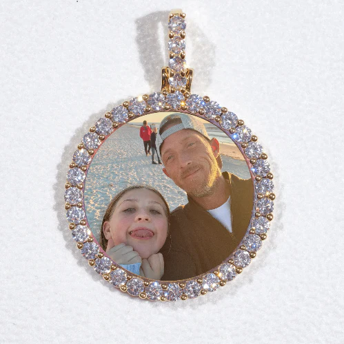 3D CIRCLE CUSTOM PICTURE PENDANT SMALL SIZE
