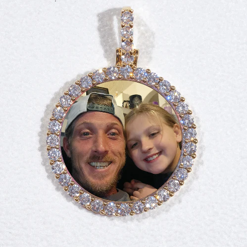 3D CIRCLE CUSTOM PICTURE PENDANT SMALL SIZE
