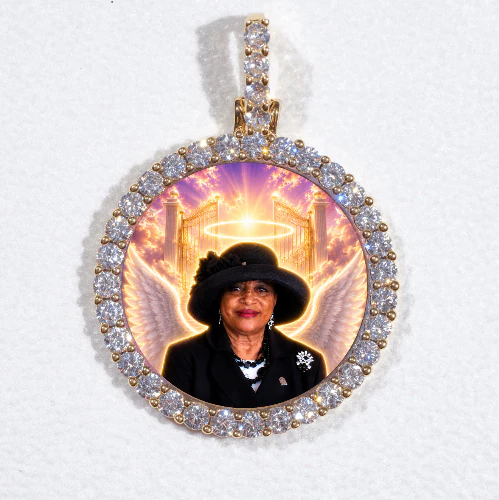 3D CIRCLE CUSTOM PICTURE PENDANT SMALL SIZE