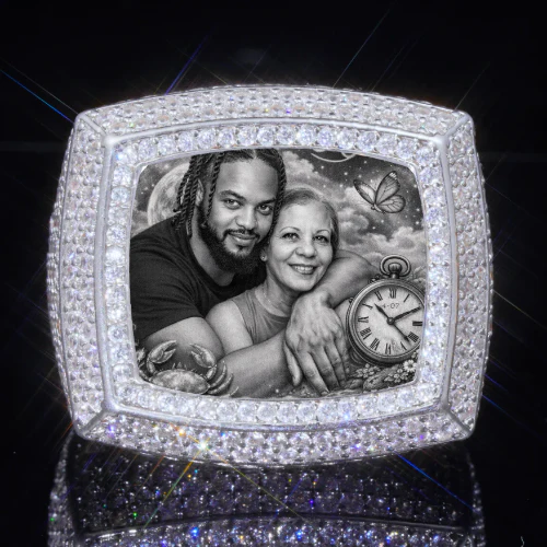 3D CUSTOM PICTURE ICED RING