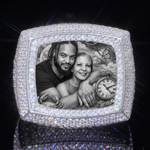 3D CUSTOM PICTURE ICED RING