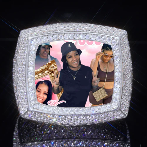 3D CUSTOM PICTURE ICED RING