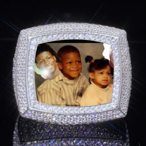 3D CUSTOM PICTURE ICED RING