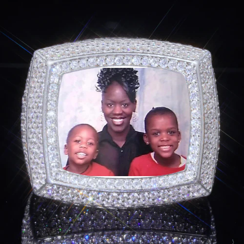 3D CUSTOM PICTURE ICED RING