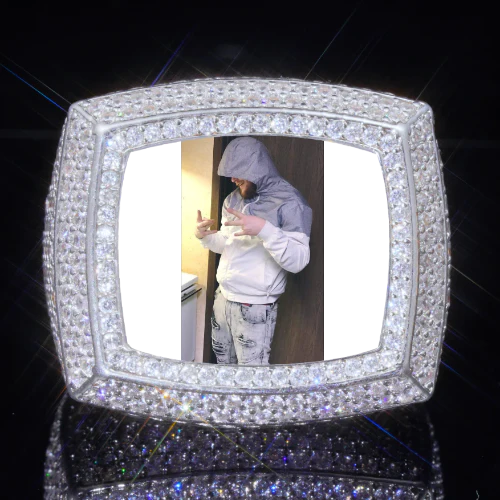 3D CUSTOM PICTURE ICED RING