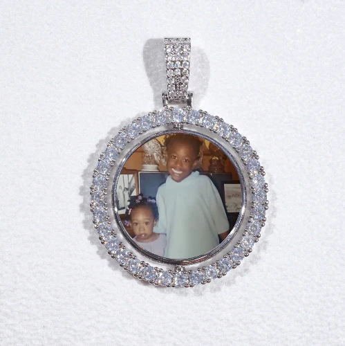3D Spinning 2-Faced Custom Picture Pendant