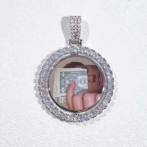3D Spinning 2-Faced Custom Picture Pendant
