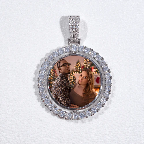 3D Spinning 2-Faced Custom Picture Pendant