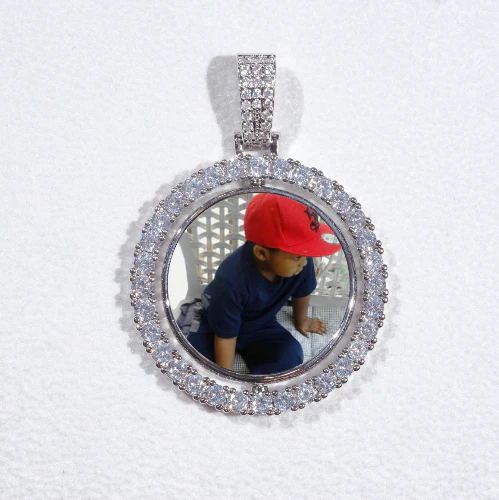 3D Spinning 2-Faced Custom Picture Pendant