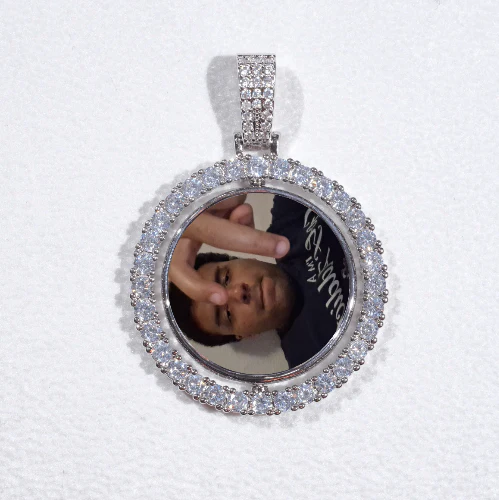 3D Spinning 2-Faced Custom Picture Pendant