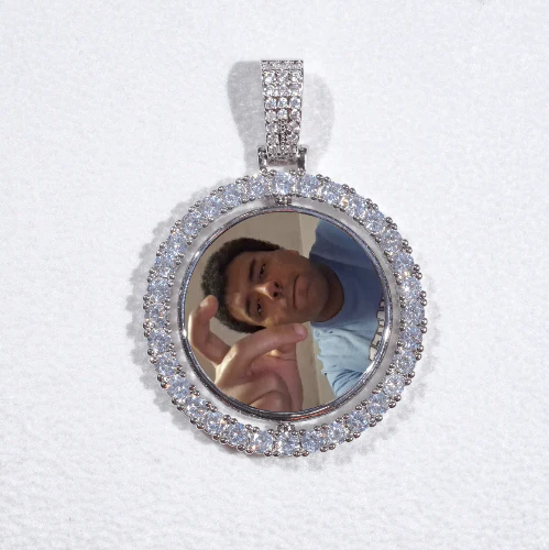 3D Spinning 2-Faced Custom Picture Pendant