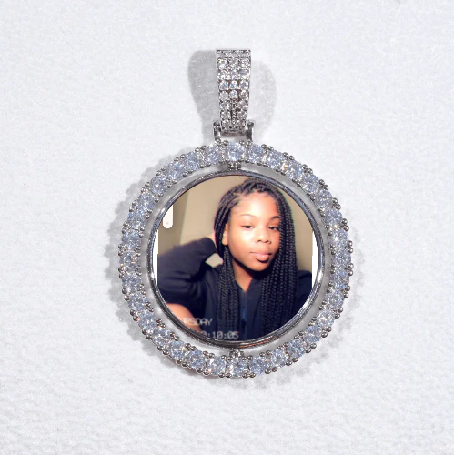 3D Spinning 2-Faced Custom Picture Pendant
