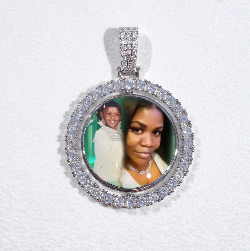 3D Spinning 2-Faced Custom Picture Pendant