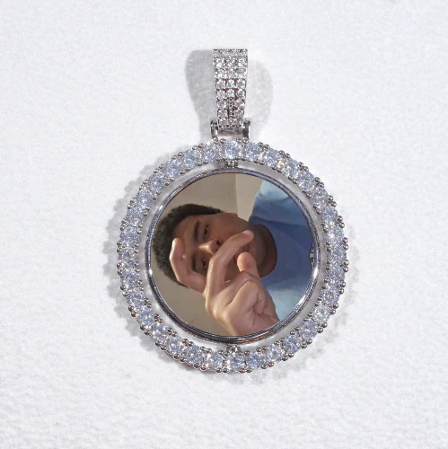 3D Spinning 2-Faced Custom Picture Pendant