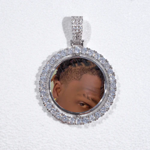 3D Spinning 2-Faced Custom Picture Pendant