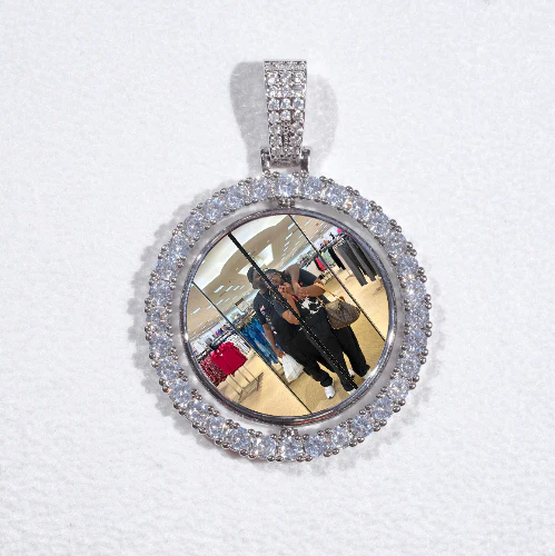 3D Spinning 2-Faced Custom Picture Pendant