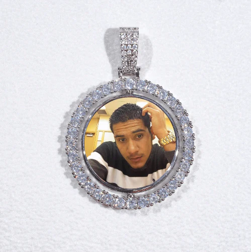 3D Spinning 2-Faced Custom Picture Pendant