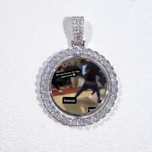 3D Spinning 2-Faced Custom Picture Pendant