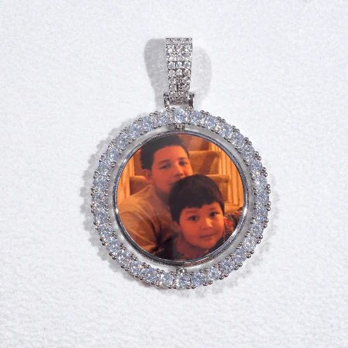 3D Spinning 2-Faced Custom Picture Pendant
