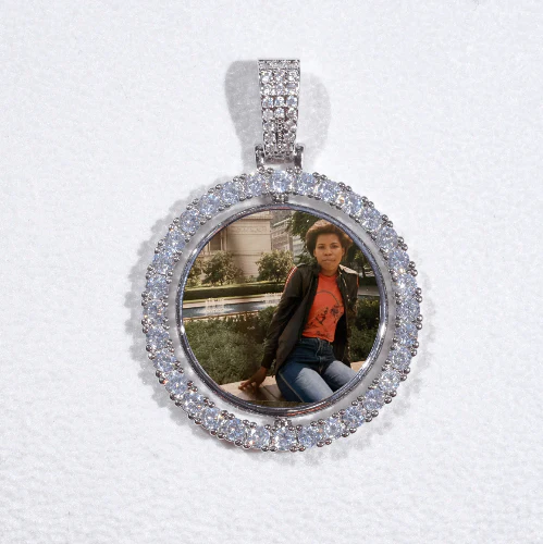 3D Spinning 2-Faced Custom Picture Pendant