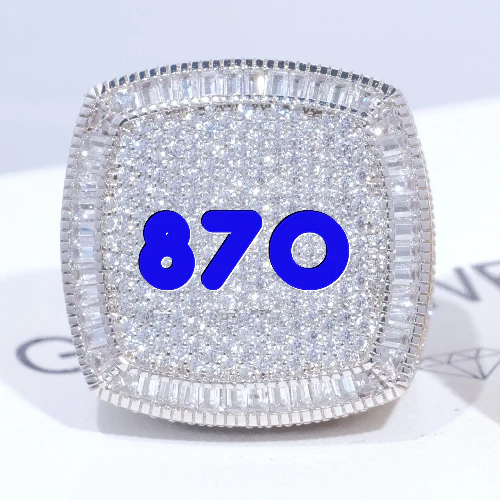 CUSTOM LETTER 3D ICED RING