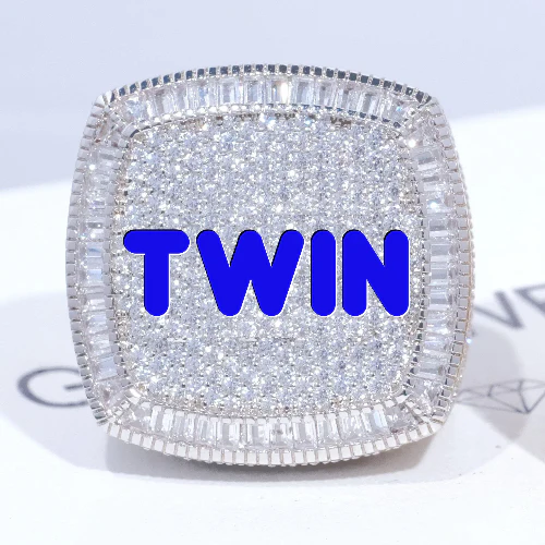 CUSTOM LETTER 3D ICED RING