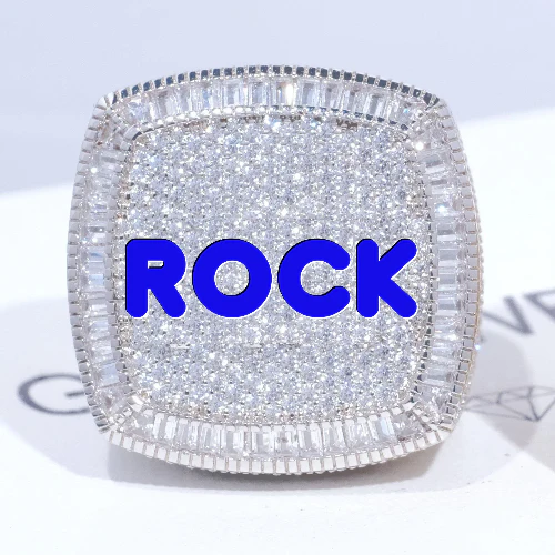CUSTOM LETTER 3D ICED RING
