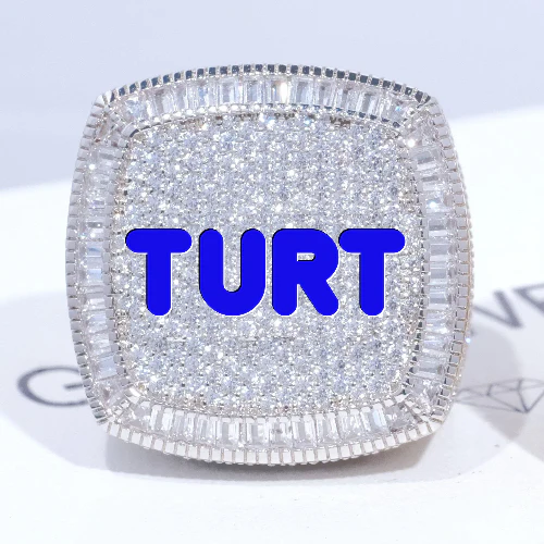 CUSTOM LETTER 3D ICED RING