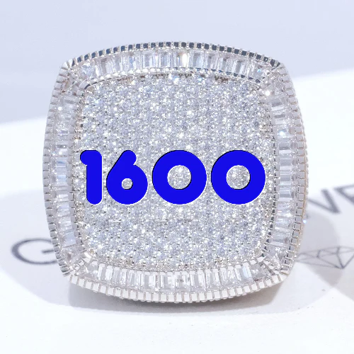CUSTOM LETTER 3D ICED RING