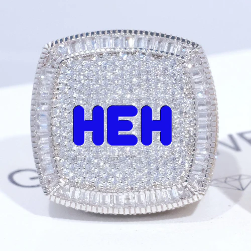 CUSTOM LETTER 3D ICED RING