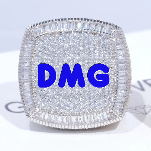 CUSTOM LETTER 3D ICED RING