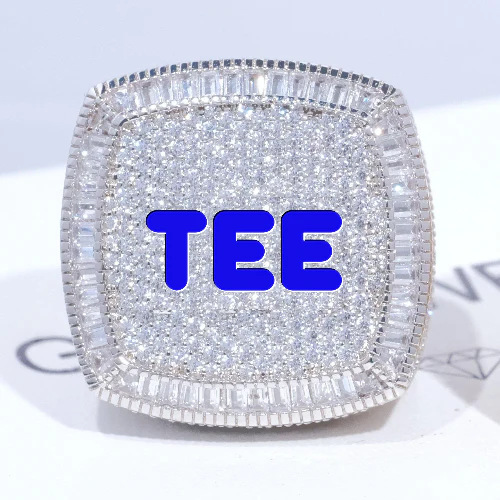 CUSTOM LETTER 3D ICED RING