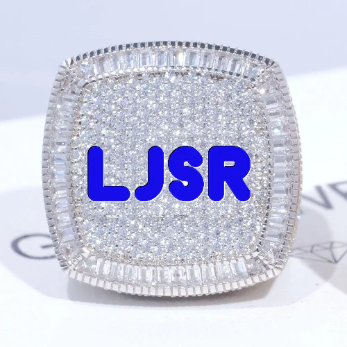 CUSTOM LETTER 3D ICED RING