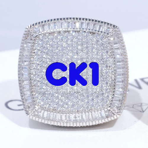 CUSTOM LETTER 3D ICED RING
