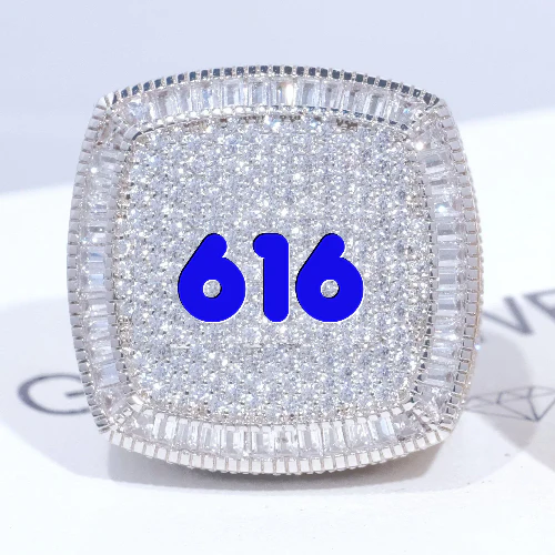 CUSTOM LETTER 3D ICED RING
