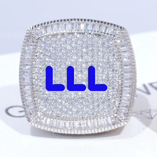 CUSTOM LETTER 3D ICED RING
