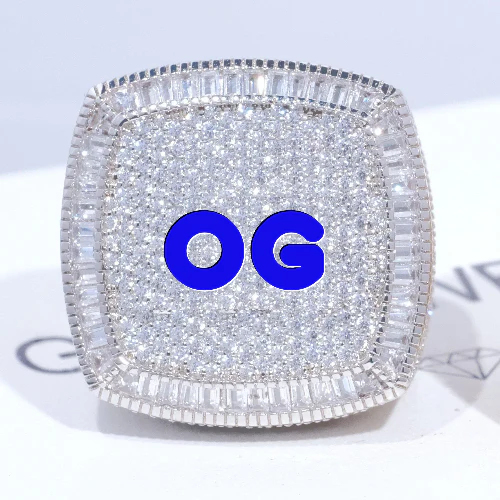 CUSTOM LETTER 3D ICED RING