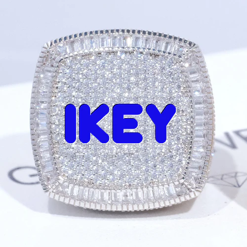 CUSTOM LETTER 3D ICED RING