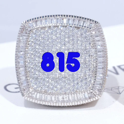 CUSTOM LETTER 3D ICED RING