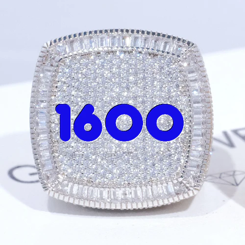 CUSTOM LETTER 3D ICED RING