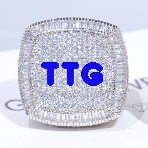 CUSTOM LETTER 3D ICED RING