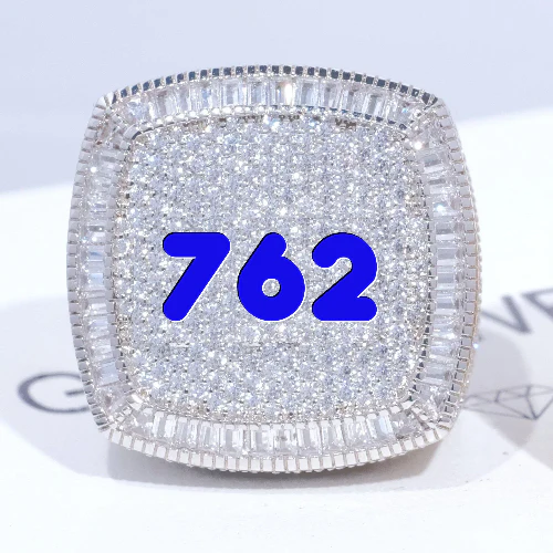 CUSTOM LETTER 3D ICED RING