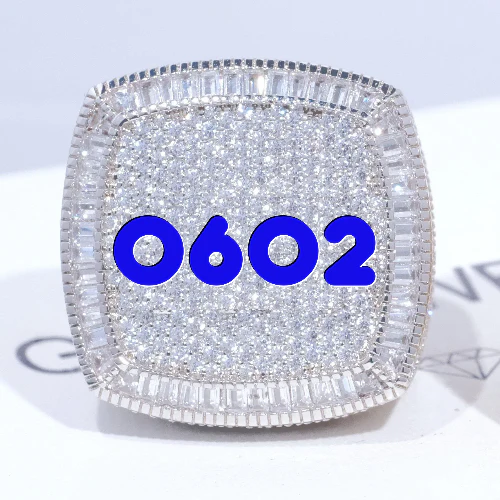 CUSTOM LETTER 3D ICED RING