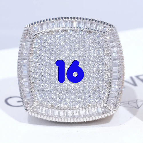 CUSTOM LETTER 3D ICED RING