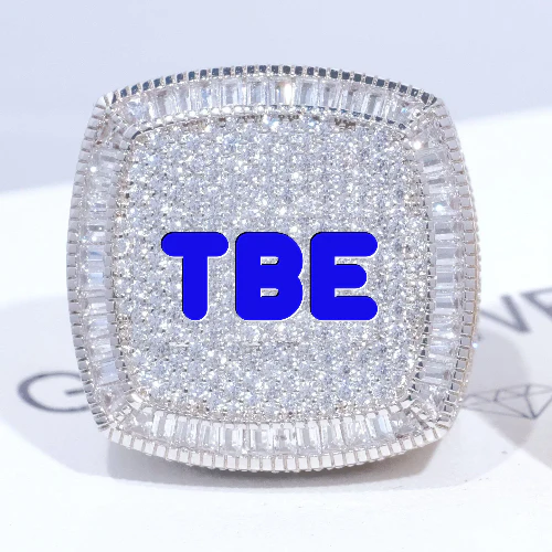 CUSTOM LETTER 3D ICED RING