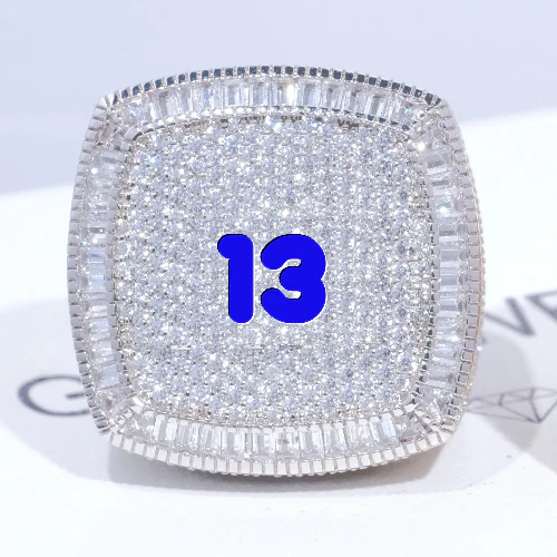 CUSTOM LETTER 3D ICED RING