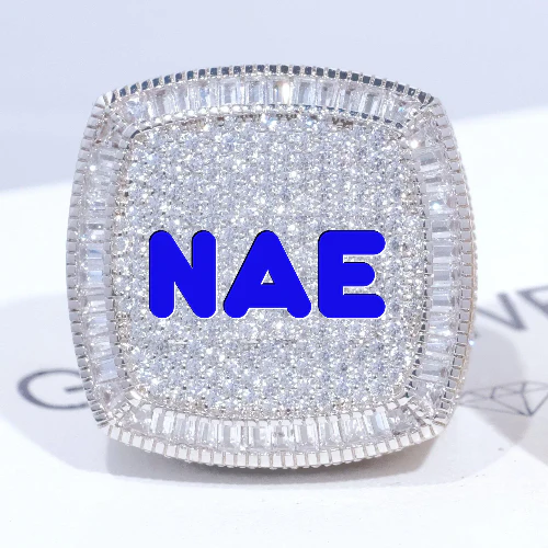 CUSTOM LETTER 3D ICED RING