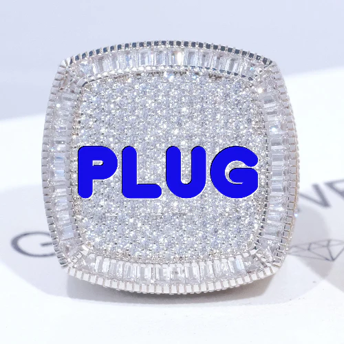 CUSTOM LETTER 3D ICED RING