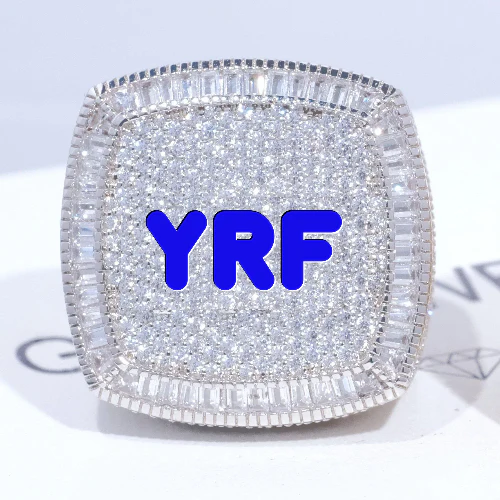 CUSTOM LETTER 3D ICED RING